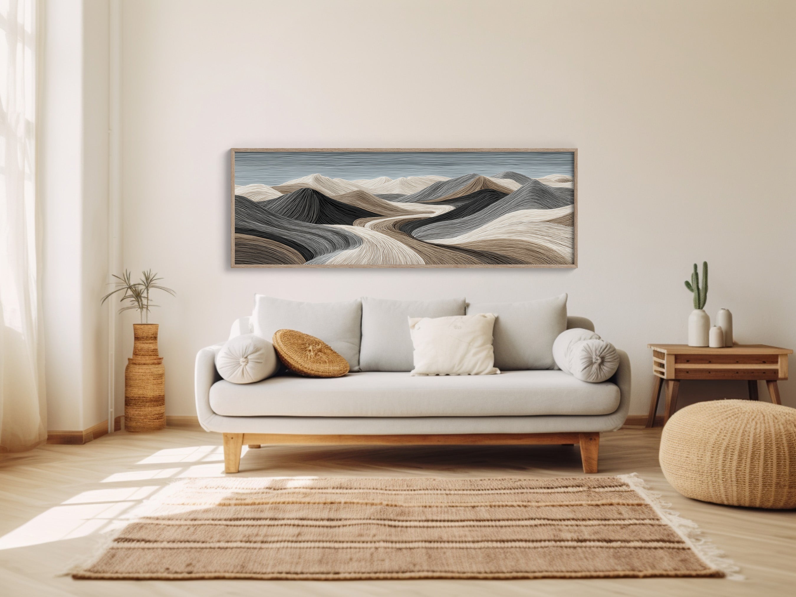 Flowing Sand Dune Abstract Landscape