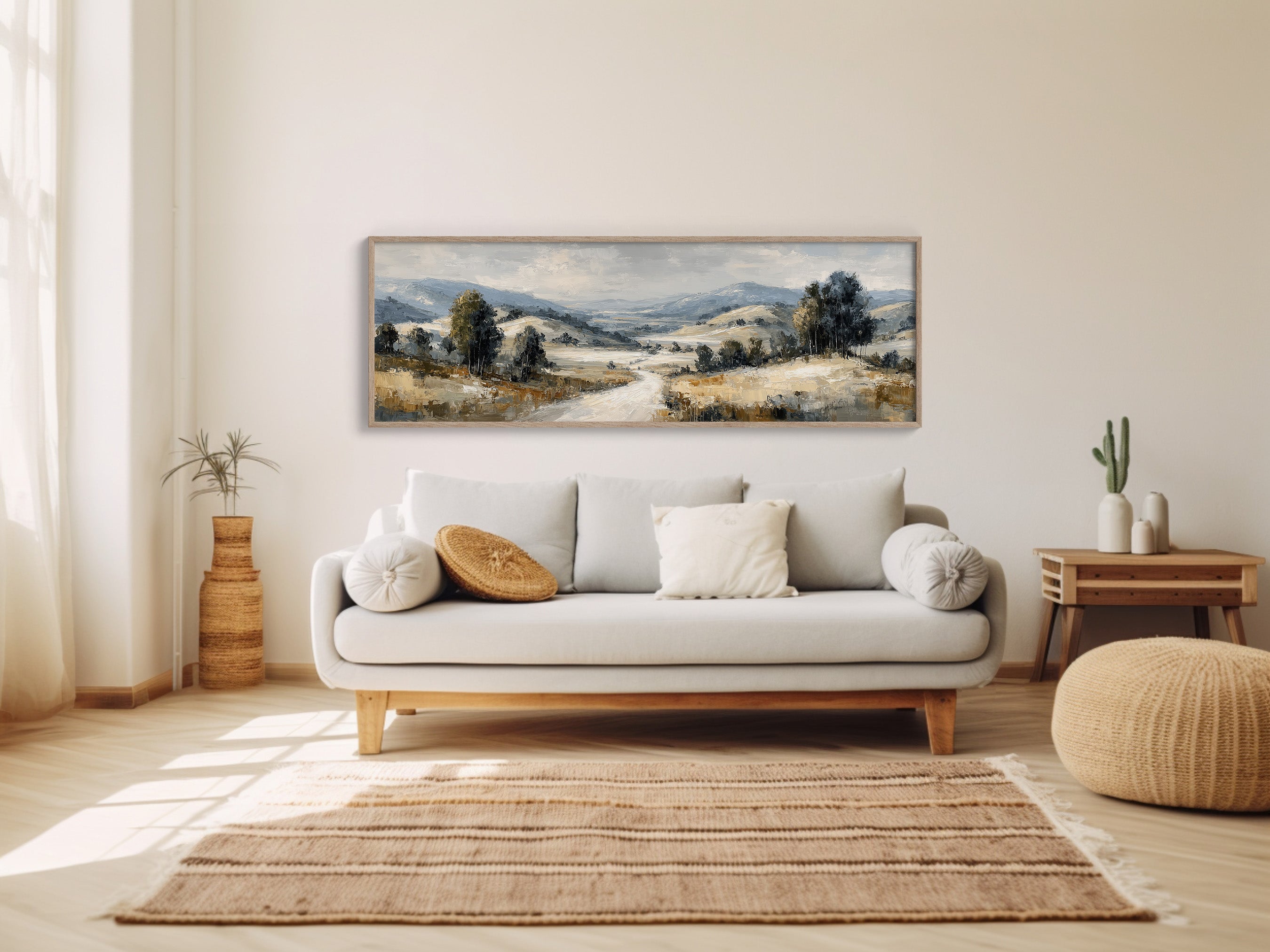 Soft Countryside Valley Landscape