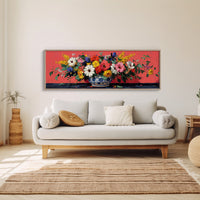 Wildflowers Spill Across Coral Light