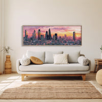 London Skyline In Sunset Glow