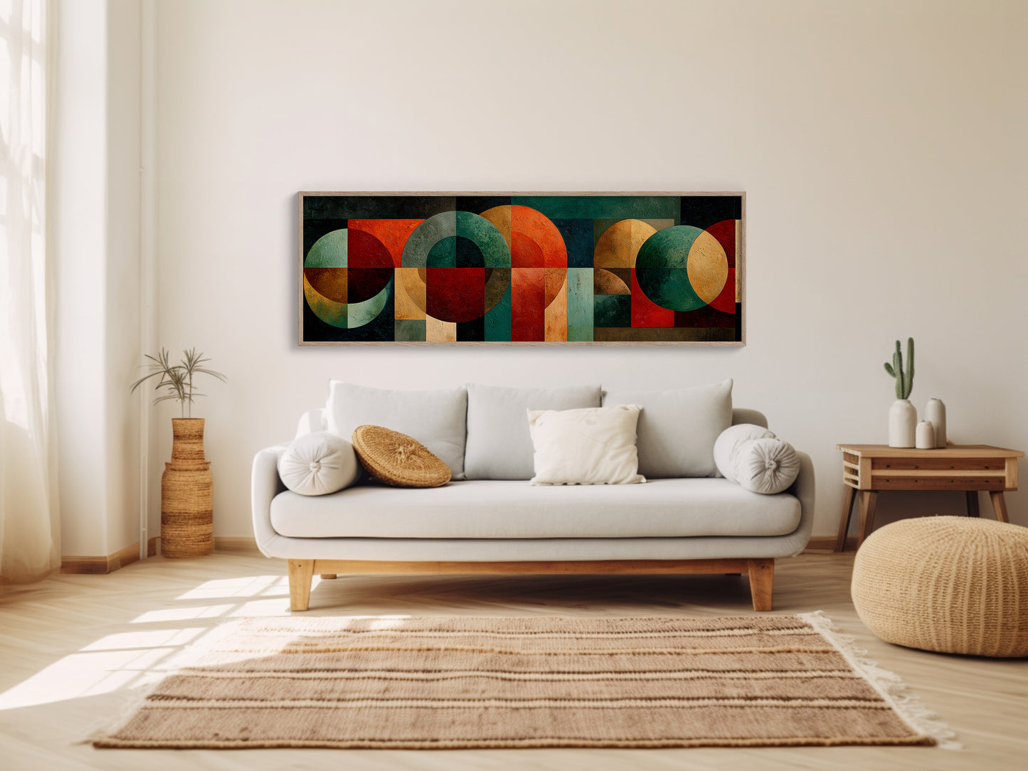 Mid Century Geometry In Earth Tones