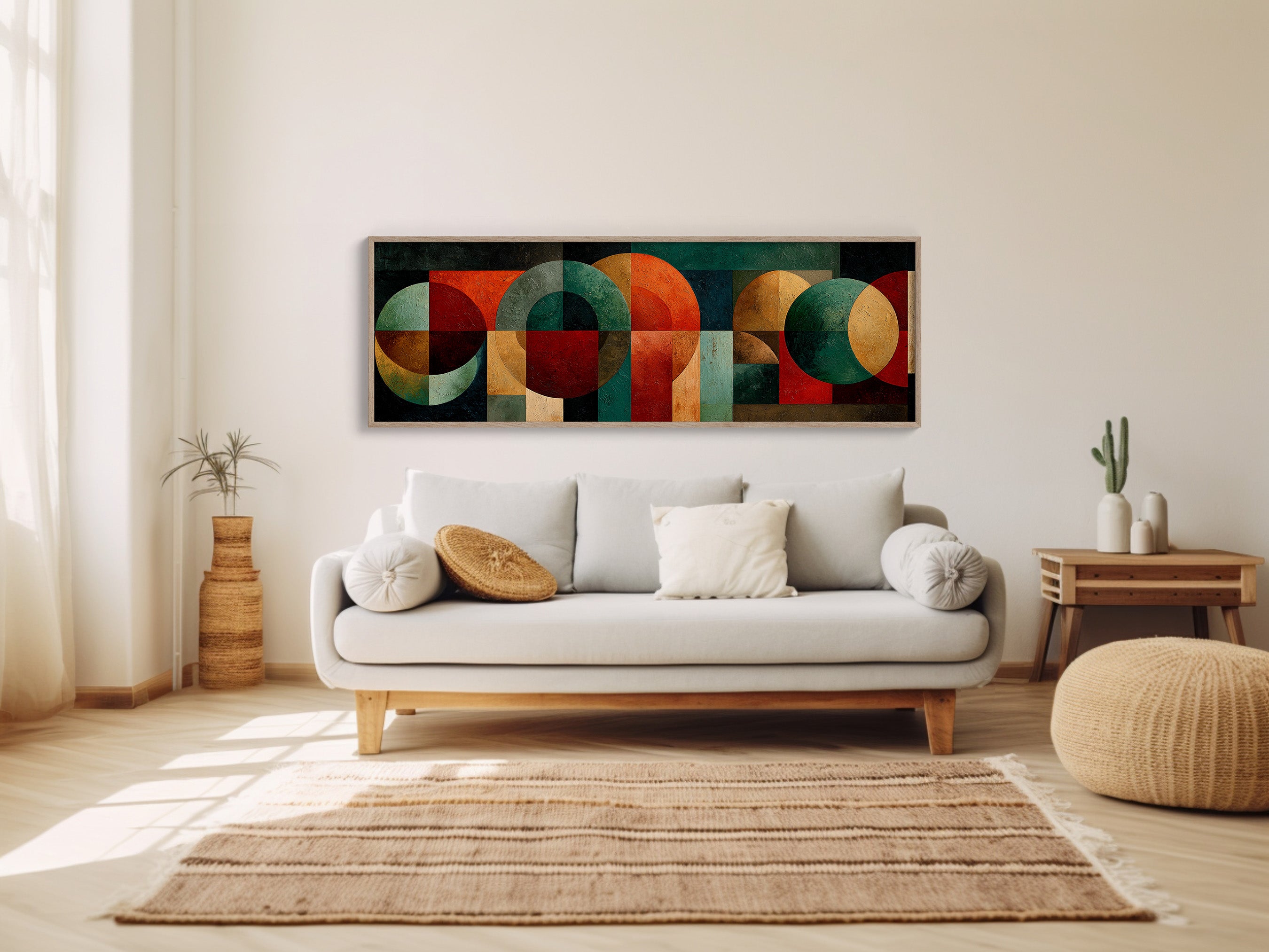 Mid Century Geometry In Earth Tones