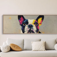 Color Burst Boston Terrier Portrait