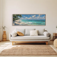 Waves Along a Sunlit Shore