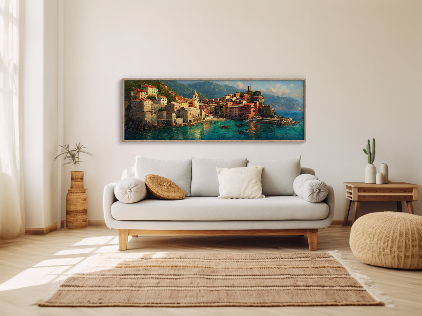 Sunlit Harbor of the Italian Coast