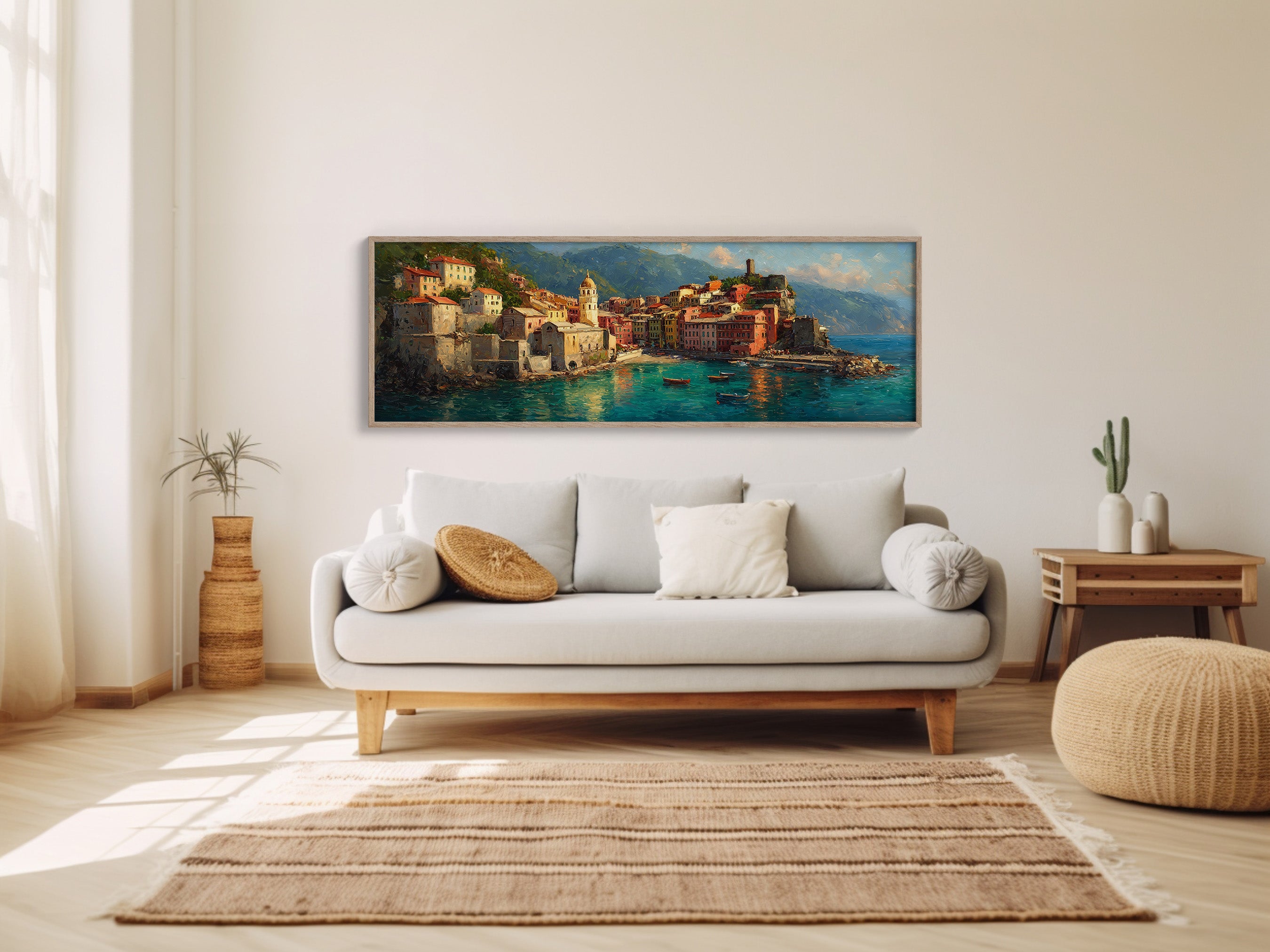 Sunlit Harbor of the Italian Coast