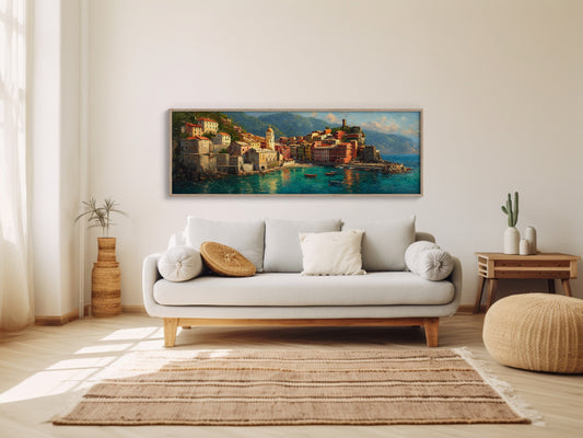 Sunlit Harbor of the Italian Coast