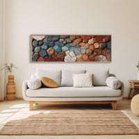 Cracked Earth Mosaic in Desert Tones