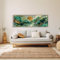 Golden Sun Over Emerald Tides
