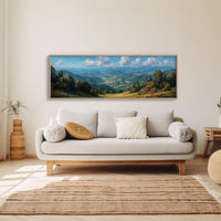 Sunlit Valley Beneath Endless Blue