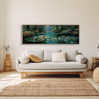 Water Lilies In Forest Stillness