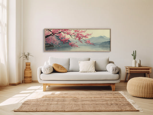 Cherry Blossoms Over Quiet Waters