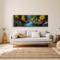 Autumn River Through Golden Pines