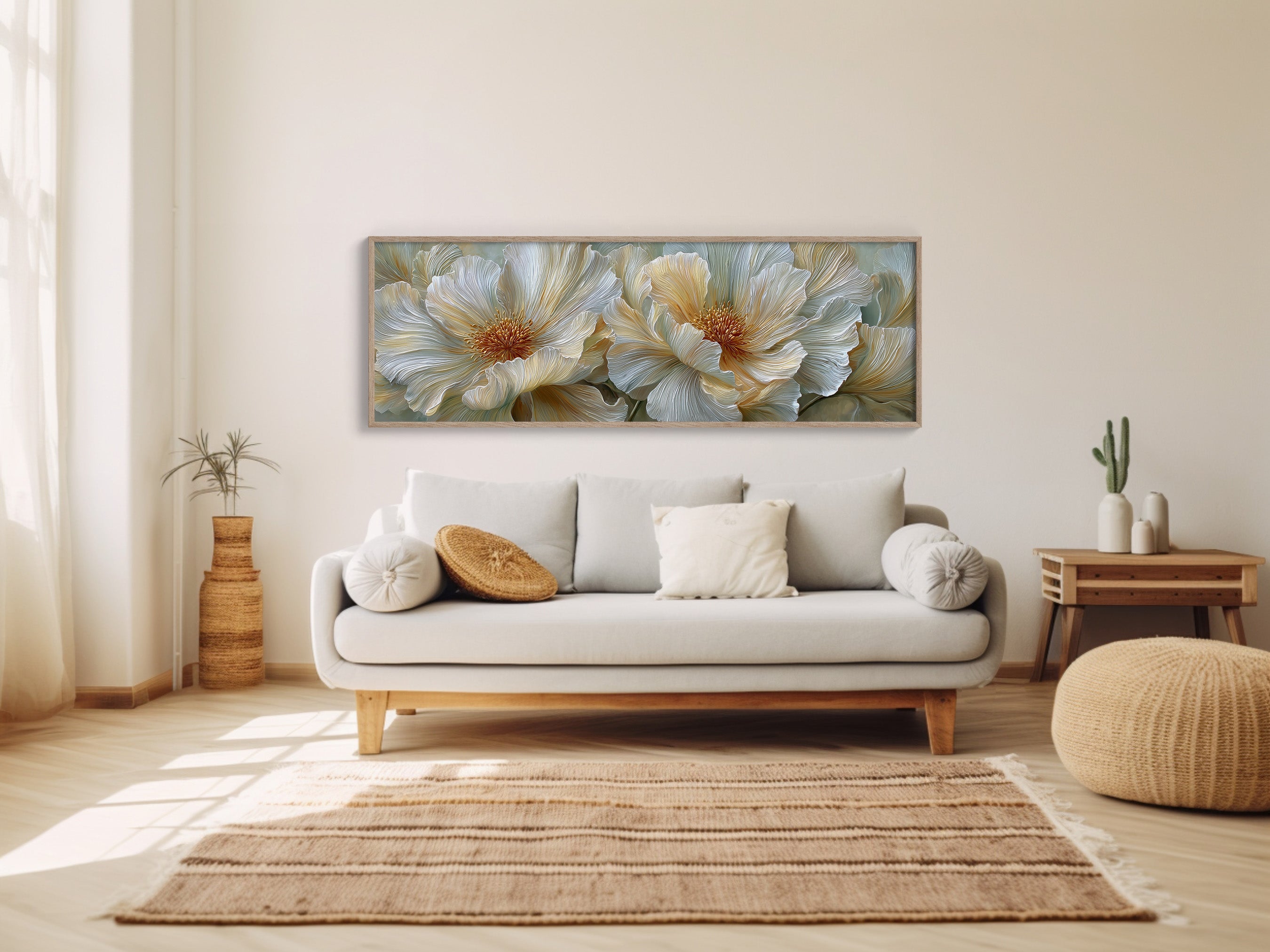 Golden Hearts Of White Blossoms