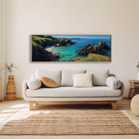 Turquoise Cove Beneath The Cliffs