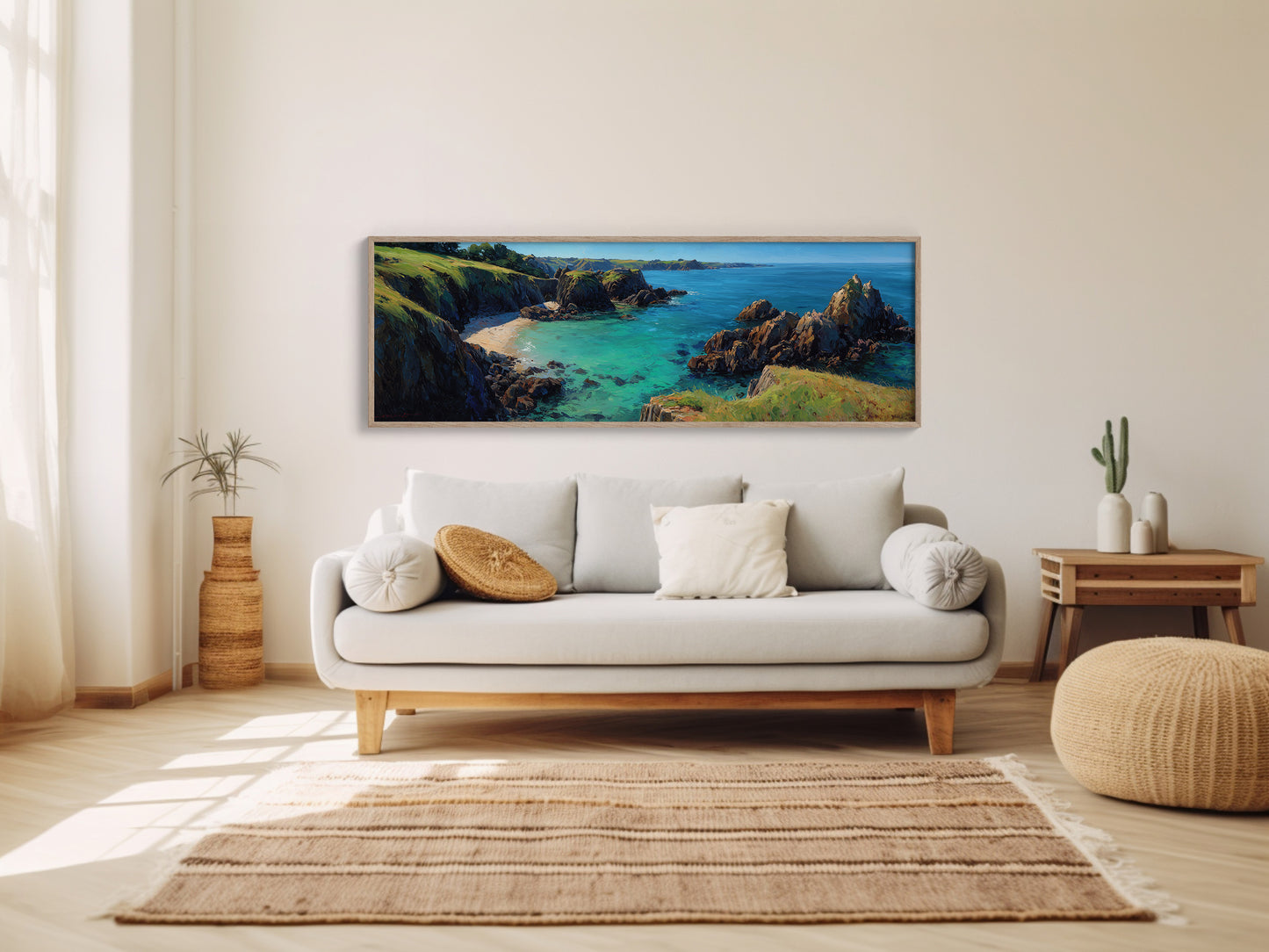 Turquoise Cove Beneath The Cliffs