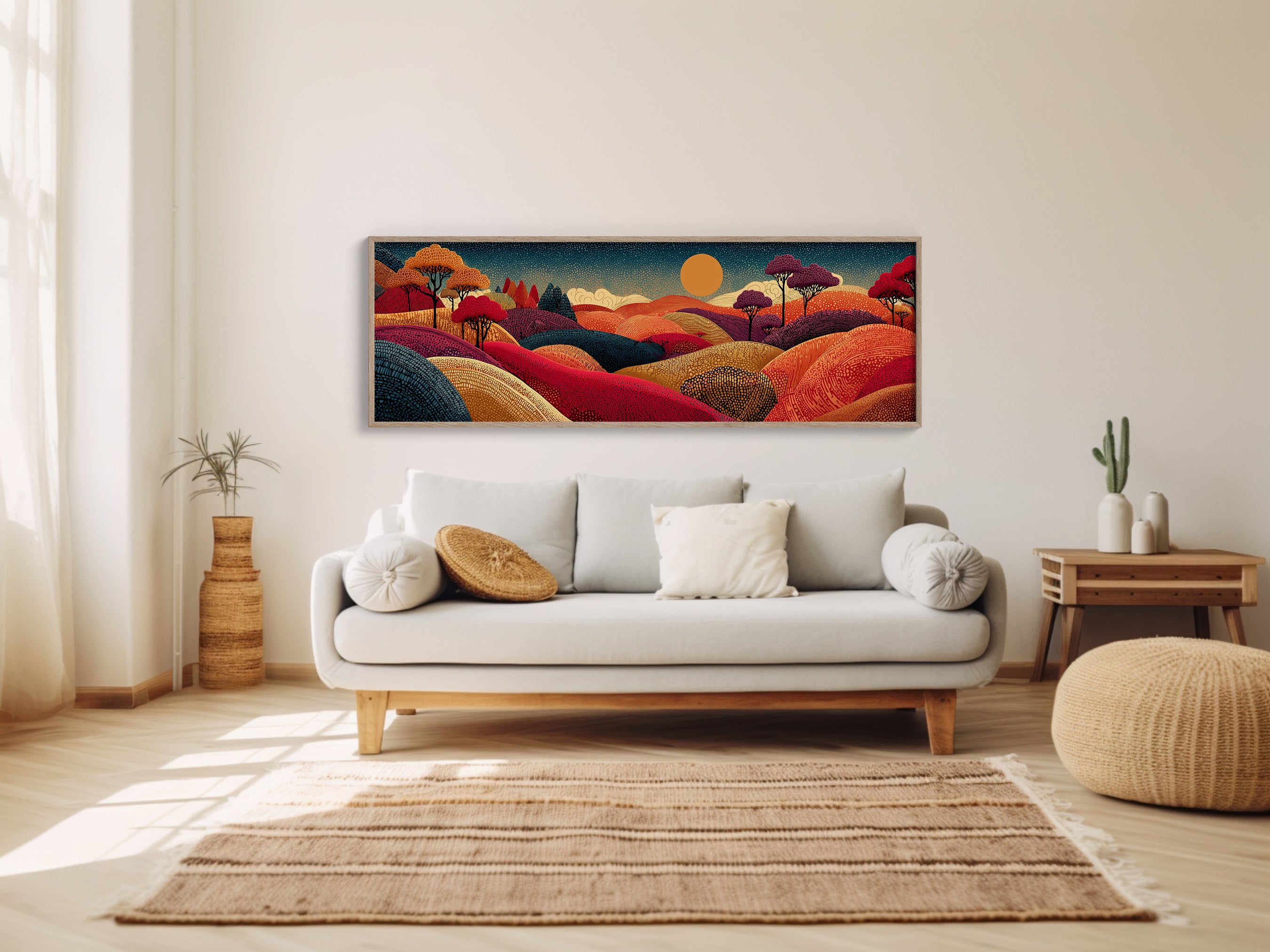 Sunlit Hills of Autumn Dreams