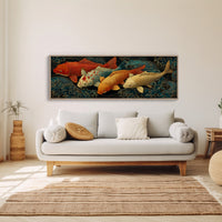 Koi Beneath the Midnight Waves