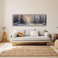Winter Light Through Silent Pines