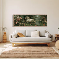 White Stallion In The Secret Garden