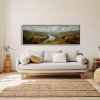 Autumn Valley Along The Riverbend