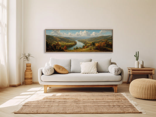 Autumn Valley Along The Riverbend