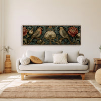 Songbirds Among Baroque Blooms