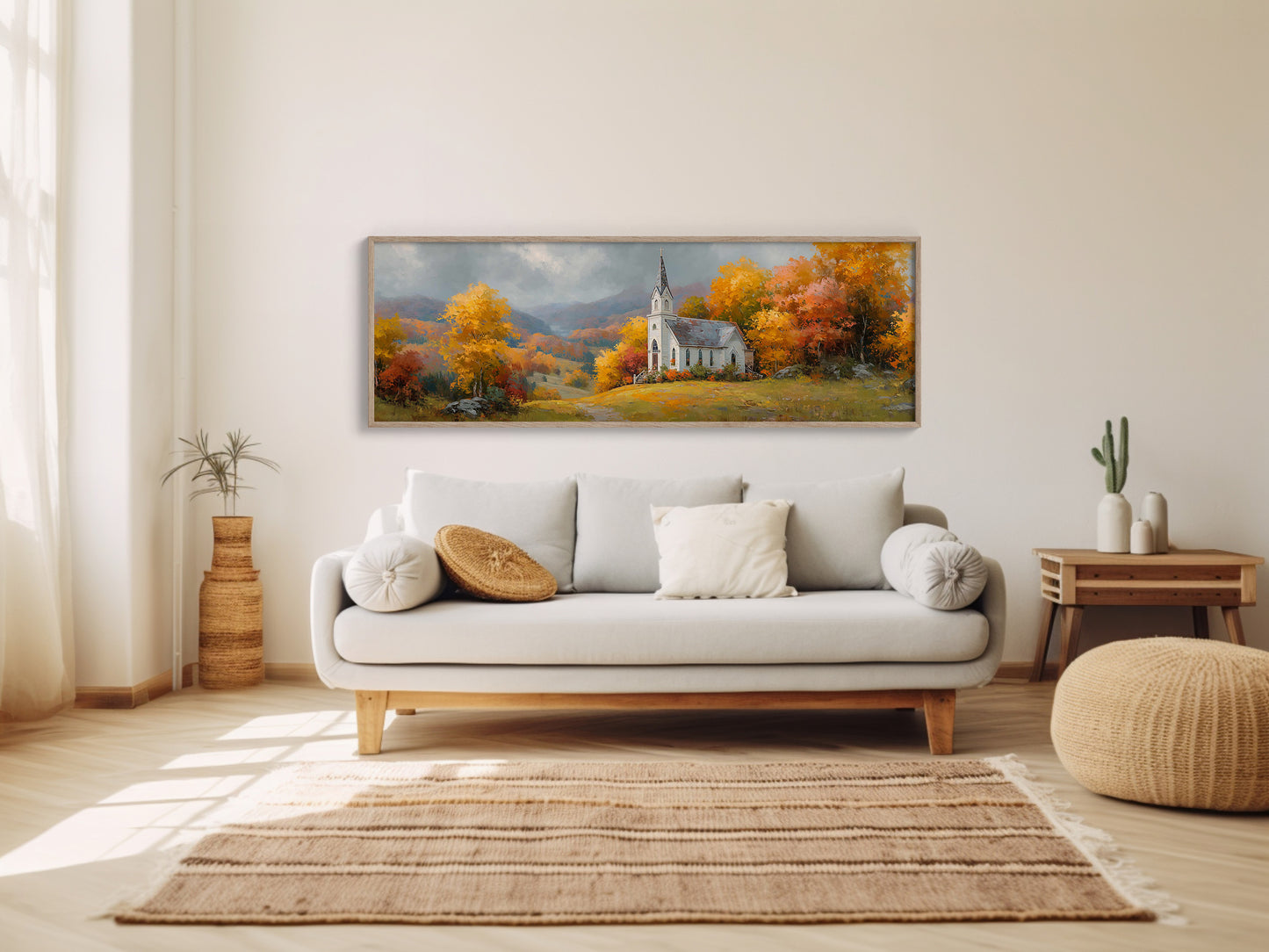 Autumn Light On The Hilltop Chapel