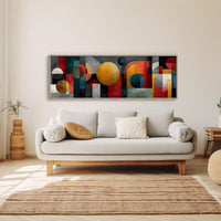 Geometric Harmony In Bold Color