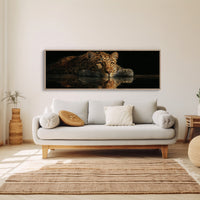 Resting Leopard Reflection