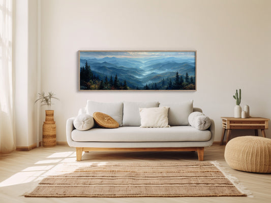 Misty Blue Mountain Valley