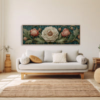 Vintage Peony Blooming Garden