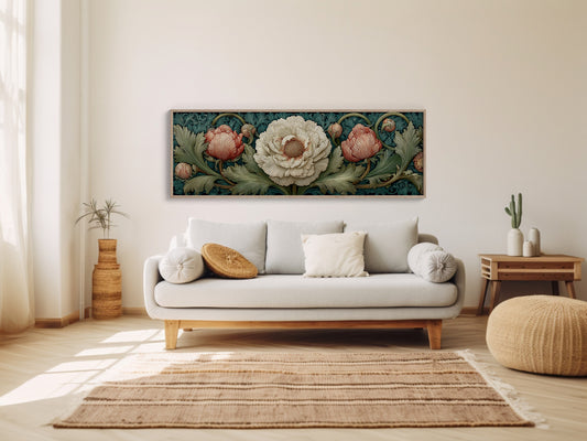 Vintage Peony Blooming Garden