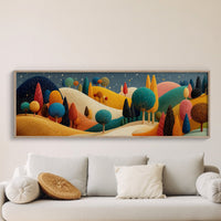 Whimsical Starlit Hills