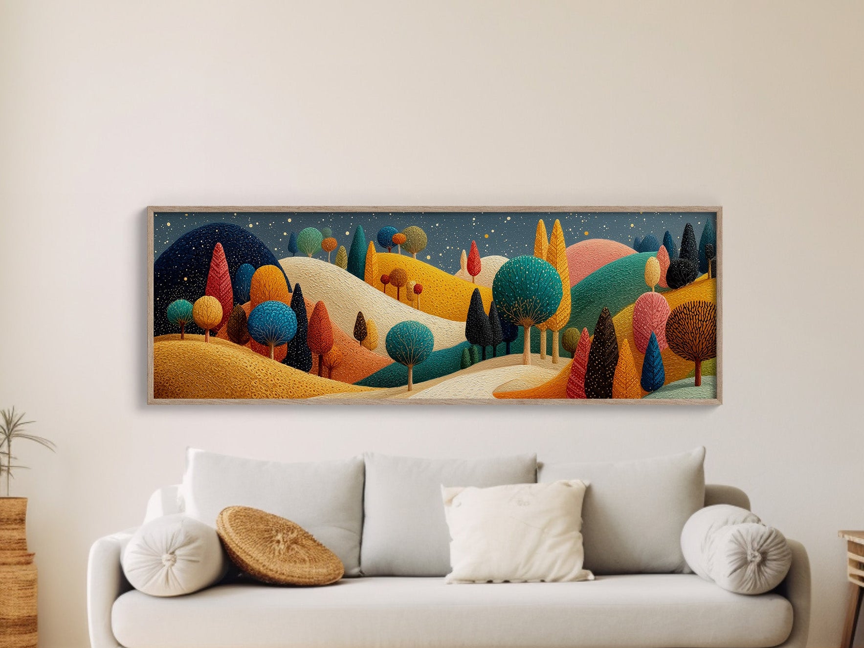 Whimsical Starlit Hills