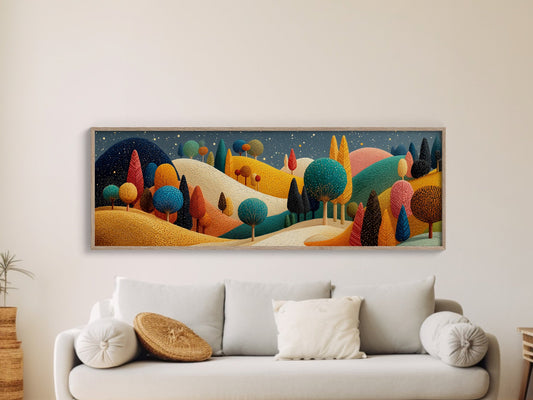 Whimsical Starlit Hills