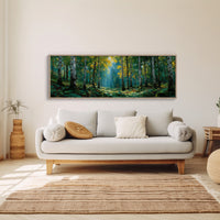 Sunlit Birch Forest
