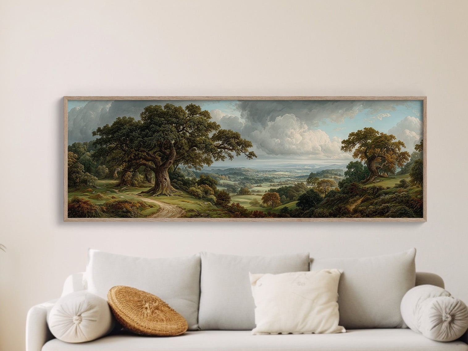 Ancient Oaks Over Rolling Valleys