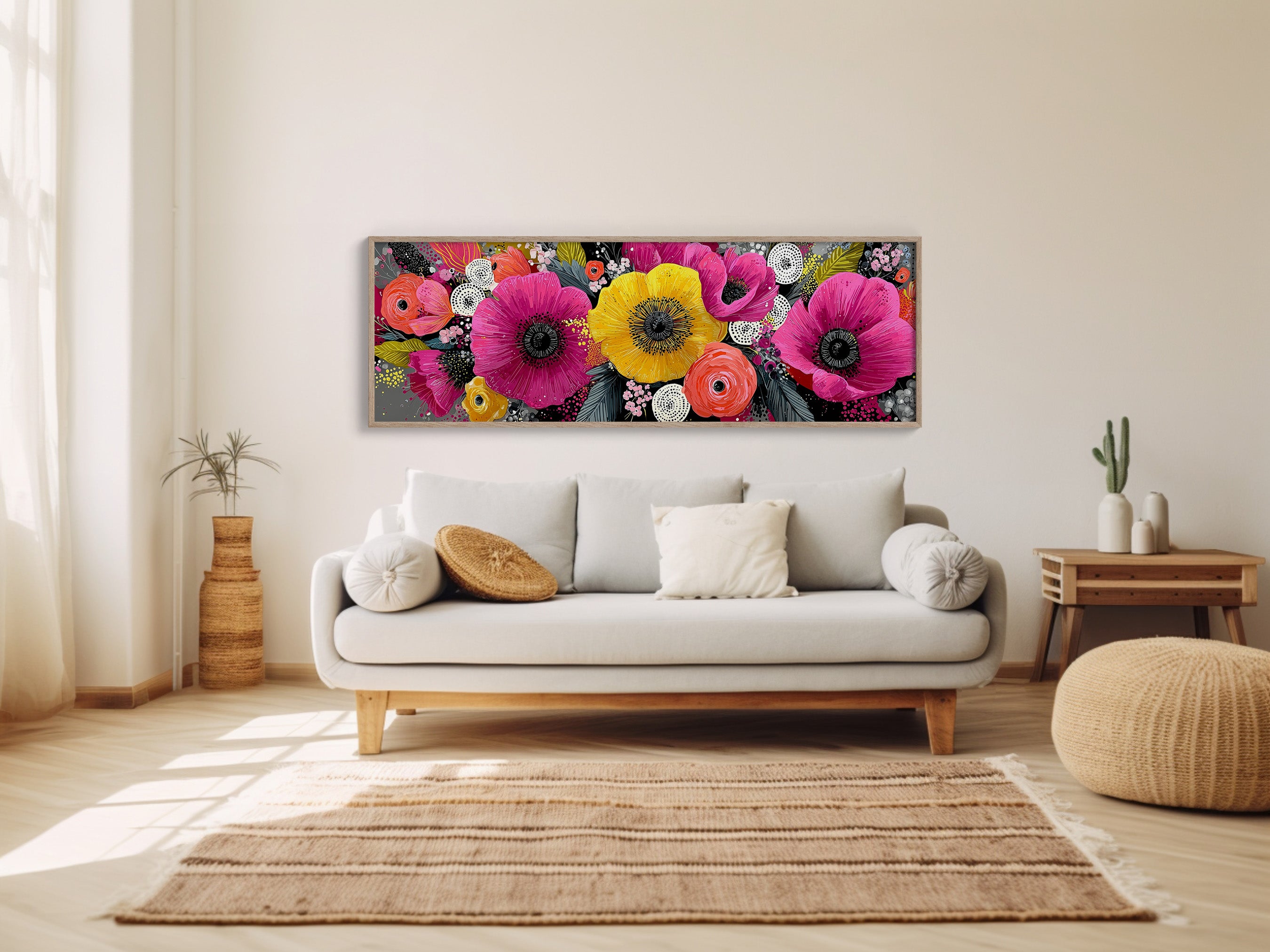 Vibrant Modern Floral Burst