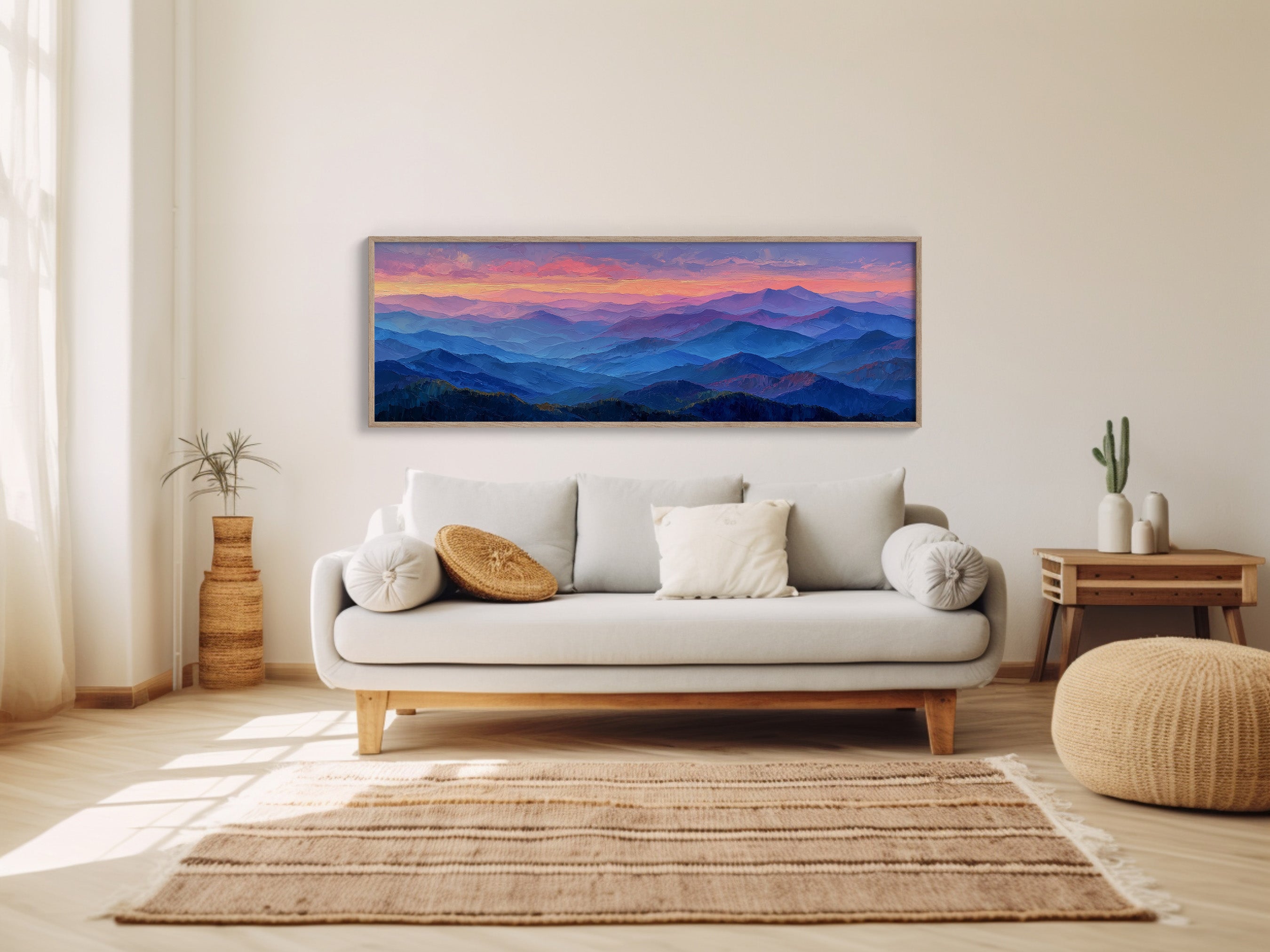 Pastel Mountains Drift at Dusk