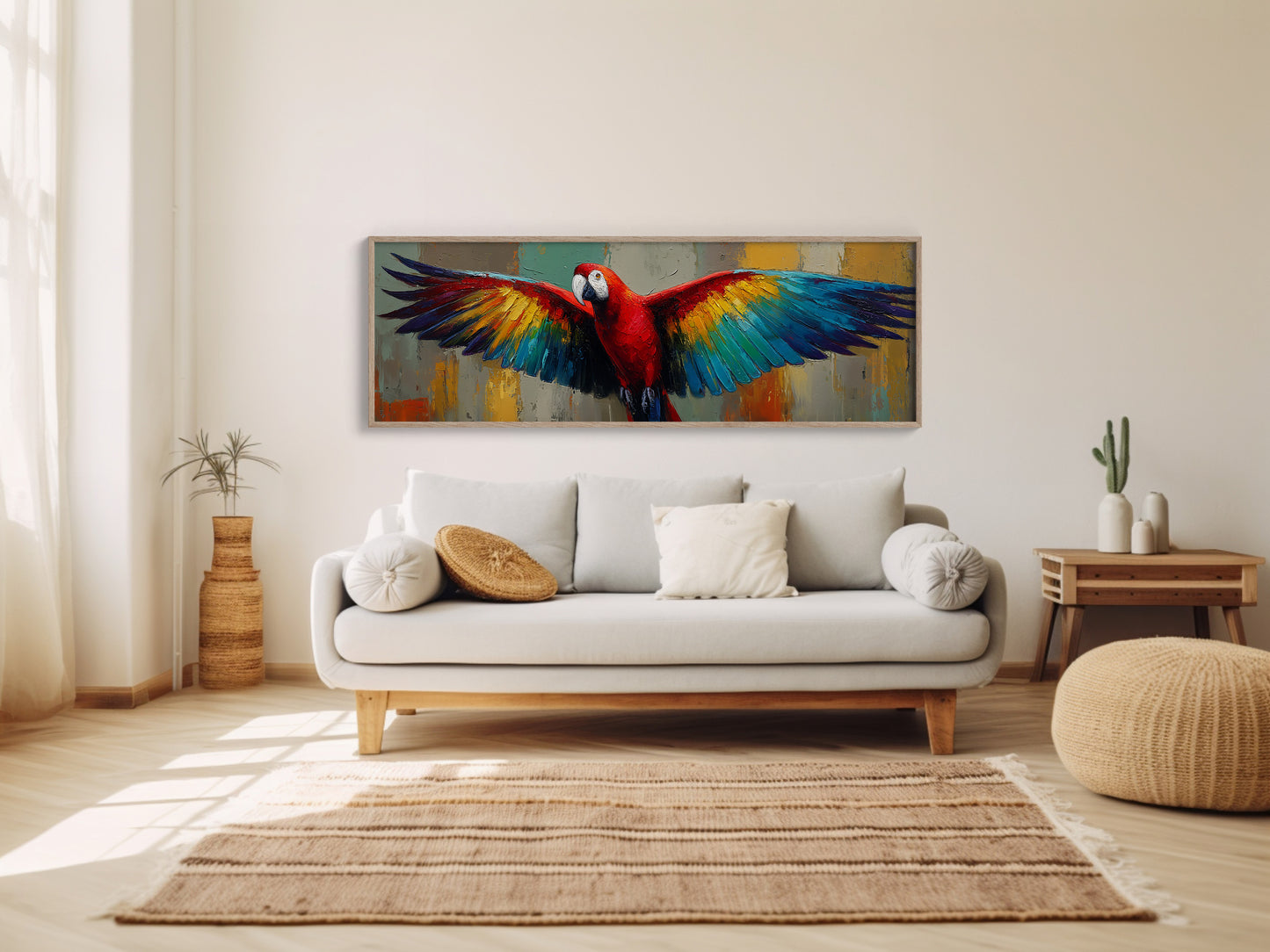Parrot In Full Bloom