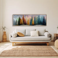 Winter Pines in Painted Light