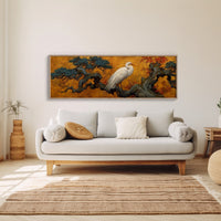 Heron Among Golden Pines