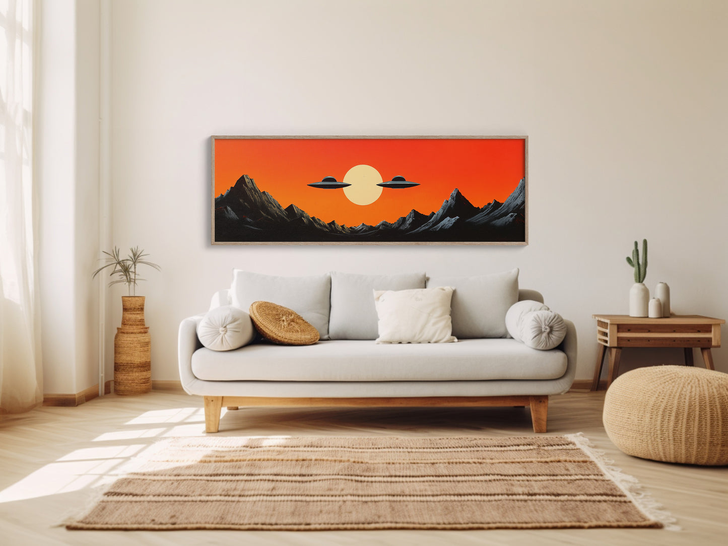 Visitors in the Red Sky