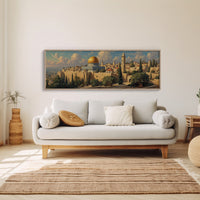 Golden Dome Above the Ancient Walls