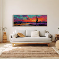Neon Dust Over Desert Twilight