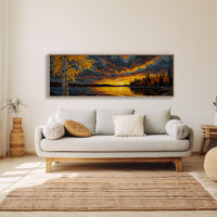 Sunset Across the Autumn Lake