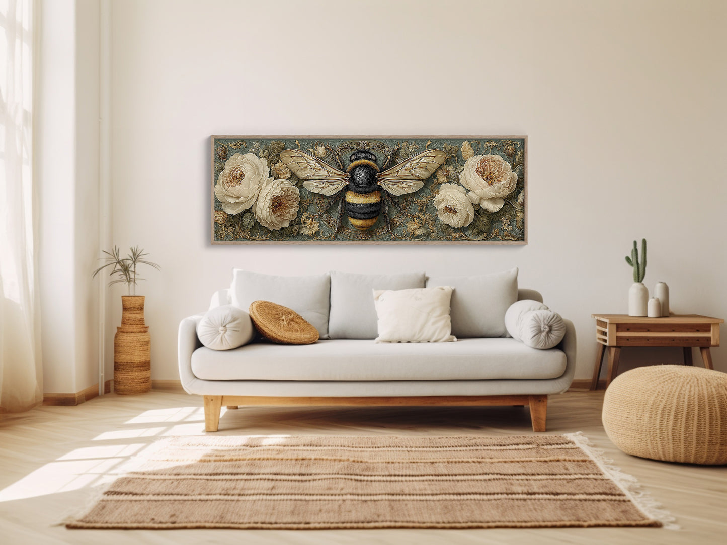 Bee Among the Ivory Blossoms