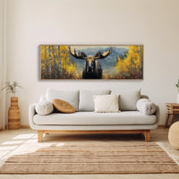 Moose Among the Golden Aspens