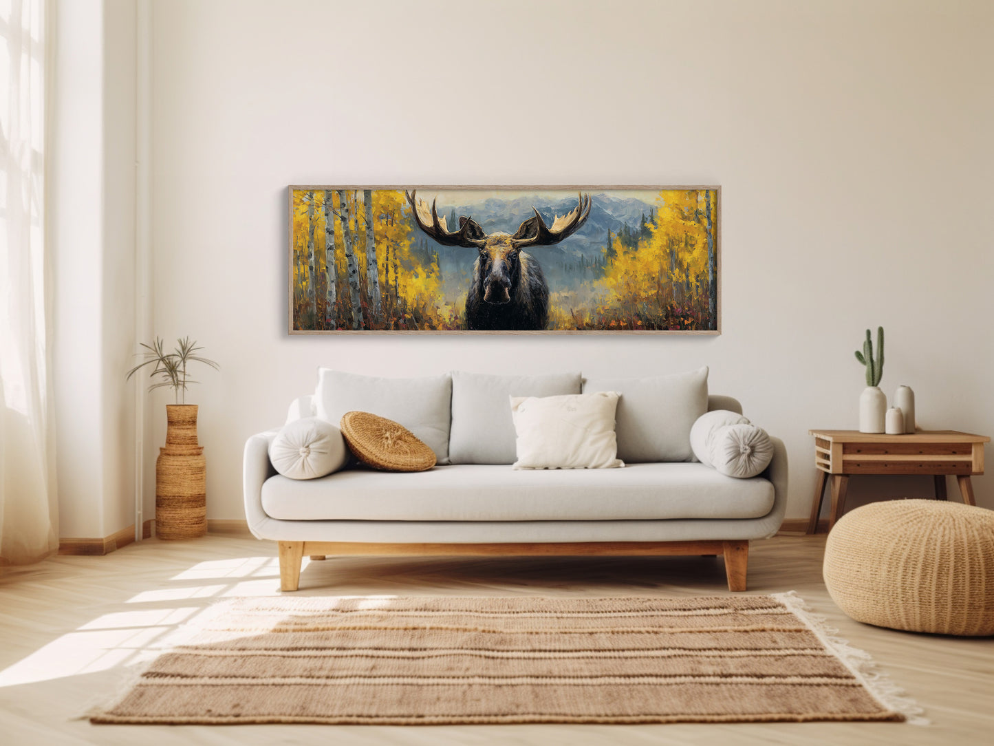 Moose Among the Golden Aspens